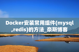 Docker安装常用组件(mysql,redis)的方法_奈斯博客