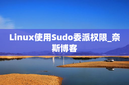 Linux使用Sudo委派权限_奈斯博客