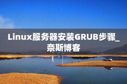 Linux服务器安装GRUB步骤_奈斯博客