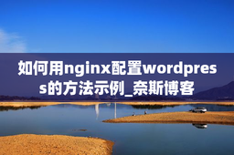 如何用nginx配置wordpress的方法示例_奈斯博客